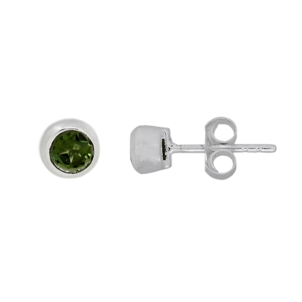 Green Tourmaline Stud model S7-014